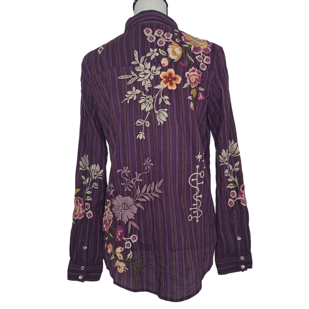 Johnny Was Workshop Brittany Patch Pocket Shirt W… - image 3